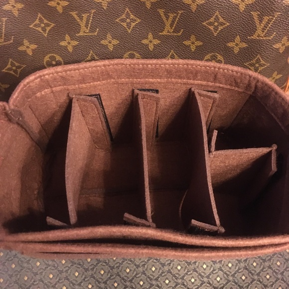 Purse Tote Large Rich Brown Insert MM speedy 35 - Picture 8 of 8